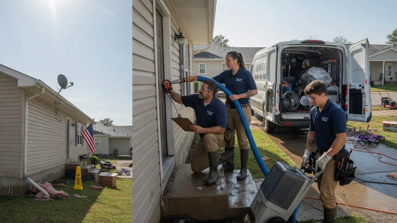 Ceiling Water Damage Restoration in Hooppole, IL near me